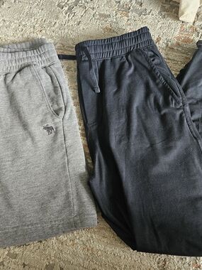 Abercrombie & Fitch Kids Gray & Black Sweatpants Joggers Set